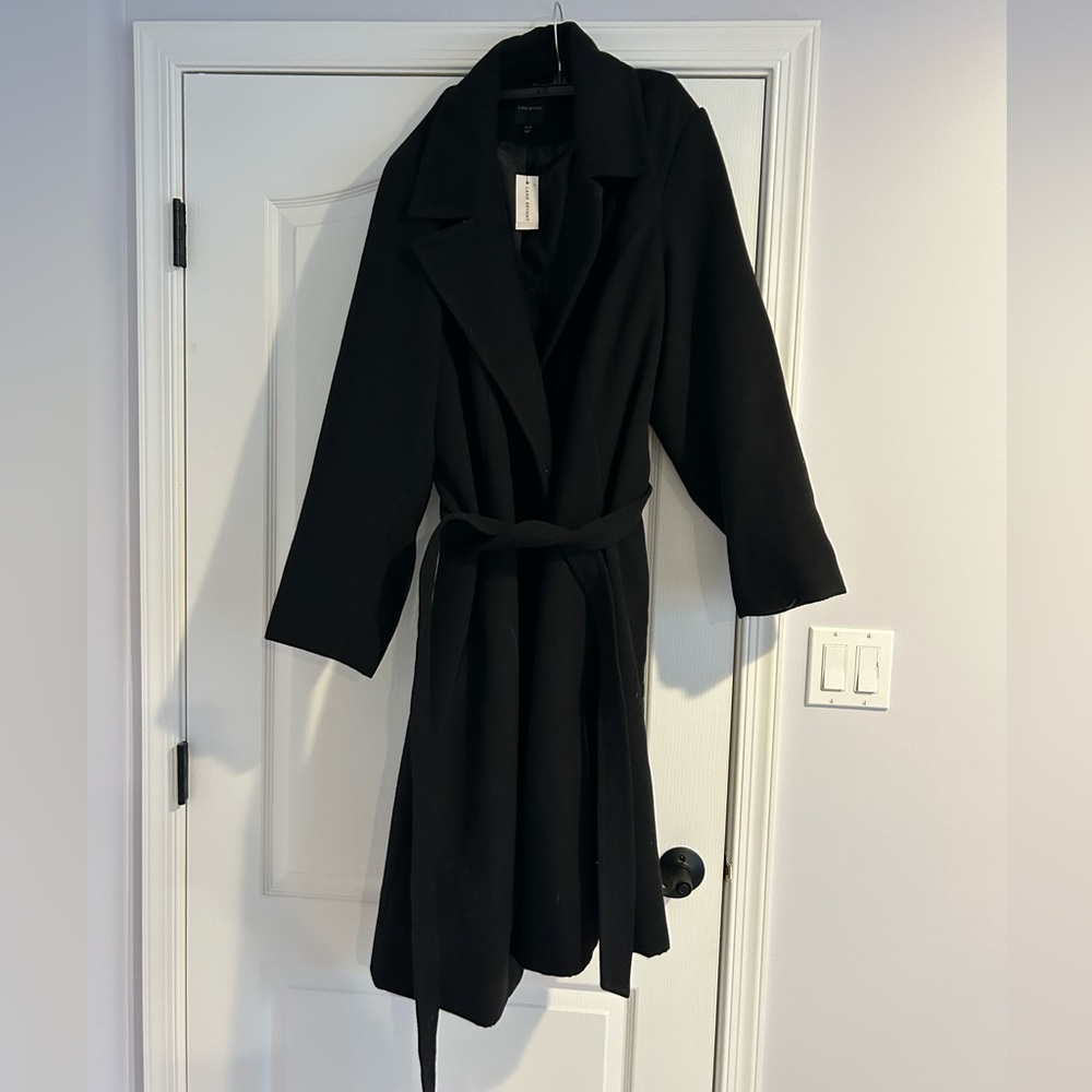 Long black winter coat NWT